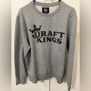 47 Gray Crewneck draftKings authentic
